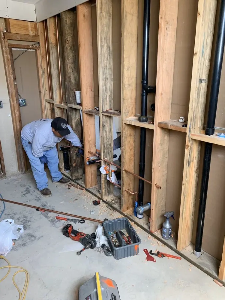 Commercial rough-in plumbing for Trenchless Sewer Repair in Arlington